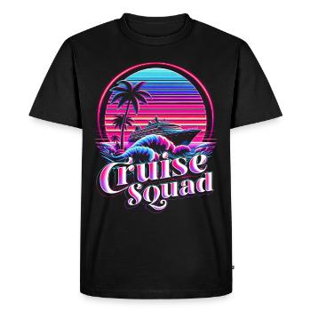 Cruise Cruiser Cruise Squad - Men's Premium Organic T-Shirt - black - Front - Nico (187cm)