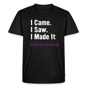 INTJ Je suis venu, j’ai vu, j’ai rendu les choses gênantes - T-shirt Premium bio Homme - noir - Devant - Nico (187cm)