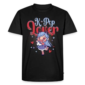 KPop Lover Korean Music - Men's Premium Organic T-Shirt - black - Front - Nico (187cm)