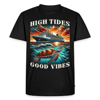 Cruise Cruisers High Tides - Men's Premium Organic T-Shirt - black - Front - Nico (187cm)
