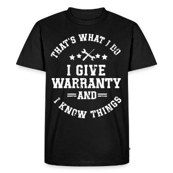 Car mechanic mechatronics technician screwdriver sayings - Men's Premium Organic T-Shirt - black - Front - Nico (187cm)