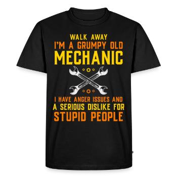 Car mechanic mechatronics technician screwdriver sayings - Men's Premium Organic T-Shirt - black - Front - Nico (187cm)