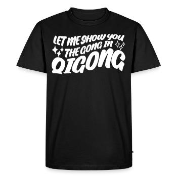 Chigong Qigong Qi Gong Thai Chi - T-shirt Premium bio Homme - noir - Devant - Nico (187cm)