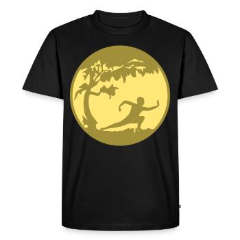 Qigong Karaté Thai Chi Chigong Qi Gong - T-shirt Premium bio Homme - noir - Devant - Nico (187cm)