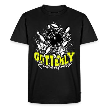 Bowling Ridicule - T-shirt Premium bio Homme - noir - Devant - Nico (187cm)