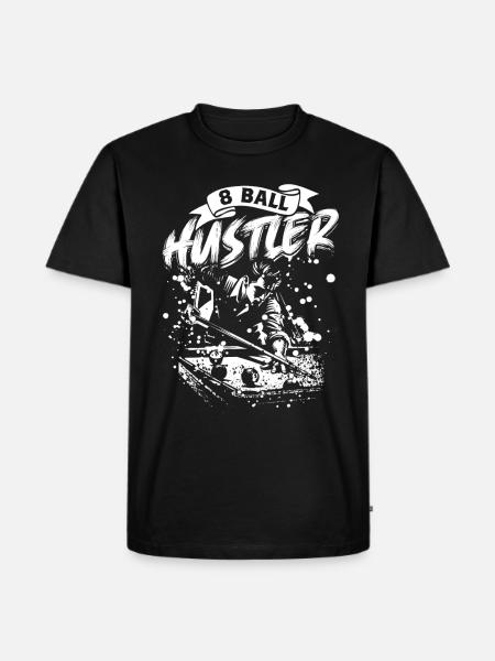 8-Ball Hustler Billard - Männer Premium Bio T-Shirt - Schwarz