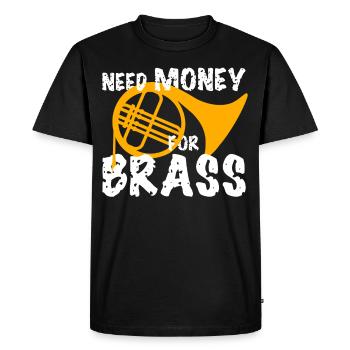 French Horn Orchestra - Men's Premium Organic T-Shirt - black - Front - Nico (187cm)