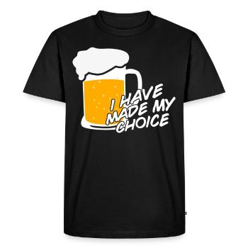 Bière Brasserie à domicile Brassage - T-shirt Premium bio Homme - noir - Devant - Nico (187cm)
