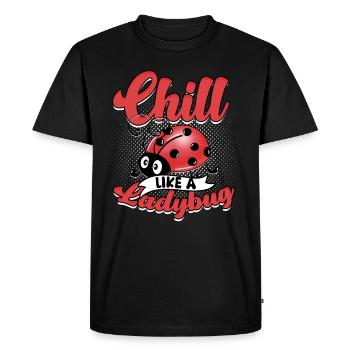 Ladybug Entomology Entomologist - Men's Premium Organic T-Shirt - black - Front - Nico (187cm)