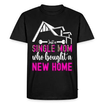 Homeowners Housewarming Party - Men's Premium Organic T-Shirt - black - Front - Nico (187cm)