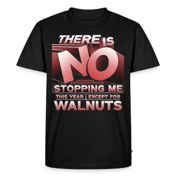 Walnut allergy - Men's Premium Organic T-Shirt - black - Front - Nico (187cm)