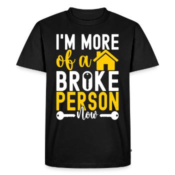 Homeowners Housewarming Party - Men's Premium Organic T-Shirt - black - Front - Nico (187cm)