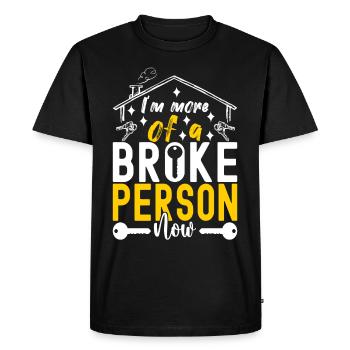 Homeowners Housewarming Party - Men's Premium Organic T-Shirt - black - Front - Nico (187cm)