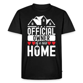 Homeowners Housewarming Party - Men's Premium Organic T-Shirt - black - Front - Nico (187cm)