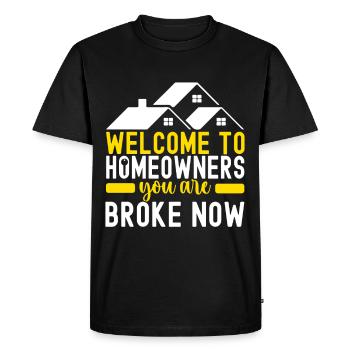 Homeowners Housewarming Party - Men's Premium Organic T-Shirt - black - Front - Nico (187cm)