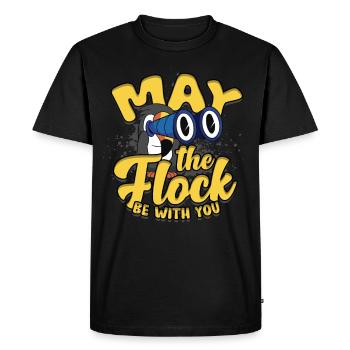 Bird watching ornithologist - Men's Premium Organic T-Shirt - black - Front - Nico (187cm)