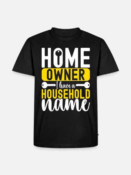 Homeowners Housewarming Party - Men's Premium Organic T-Shirt - black