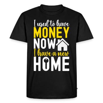Homeowners Housewarming Party - Men's Premium Organic T-Shirt - black - Front - Nico (187cm)