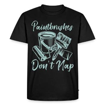 House Painter Dad Unique Gifts - Men's Premium Organic T-Shirt - black - Front - Nico (187cm)