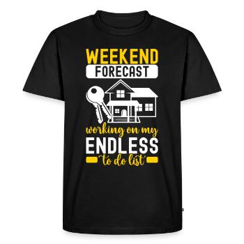 Homeowners Housewarming Party - Men's Premium Organic T-Shirt - black - Front - Nico (187cm)