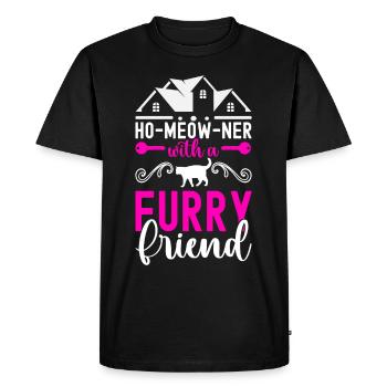 Homeowners Housewarming Party - Men's Premium Organic T-Shirt - black - Front - Nico (187cm)