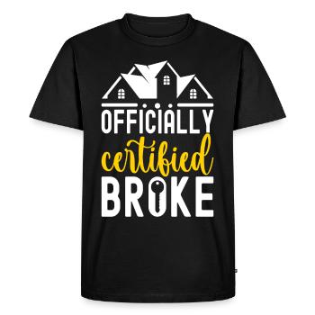 Homeowners Housewarming Party - Men's Premium Organic T-Shirt - black - Front - Nico (187cm)