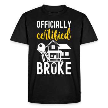 Homeowners Housewarming Party - Men's Premium Organic T-Shirt - black - Front - Nico (187cm)