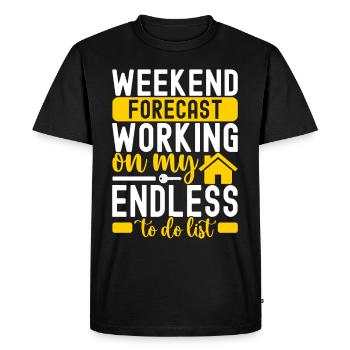 Homeowners Housewarming Party - Men's Premium Organic T-Shirt - black - Front - Nico (187cm)
