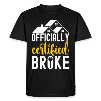 Homeowners Housewarming Party - Men's Premium Organic T-Shirt - black - Front - Nico (187cm)