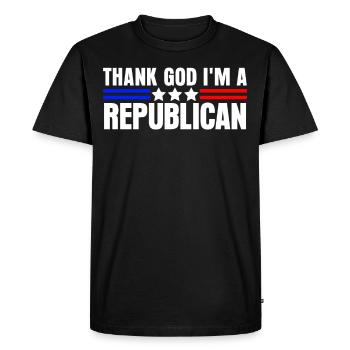 Les républicains républicains votent pour les conservateurs - T-shirt Premium bio Homme - noir - Devant - Nico (187cm)