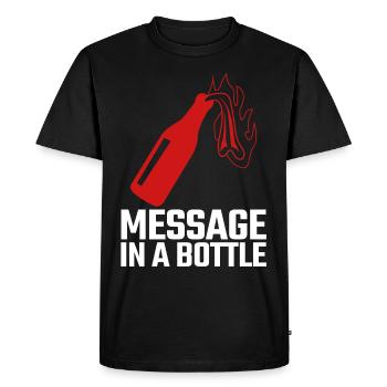 Tolérance punk Antifascisme Respect - T-shirt Premium bio Homme - noir - Devant - Nico (187cm)
