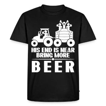 Groom Beer Best Man Groomsmen - Men's Premium Organic T-Shirt - black - Front - Nico (187cm)