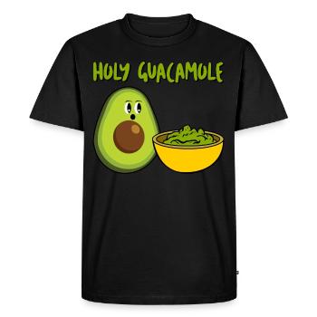 Guacamole aux croustilles de tortilla à l’avocat - T-shirt Premium bio Homme - noir - Devant - Nico (187cm)