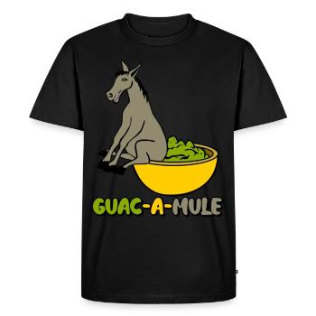 Mule Guacamole Croustilles Tortilla Avocat - T-shirt Premium bio Homme - noir - Devant - Nico (187cm)