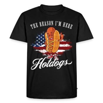 Jollier - T-shirt Premium bio Homme - noir - Devant - Nico (187cm)