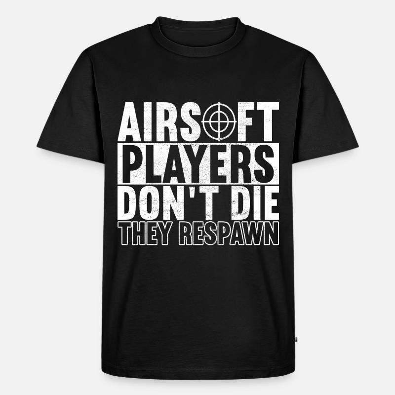 Airsoft Waffe Airsoft Hobby - Männer Premium Bio T-Shirt - Schwarz