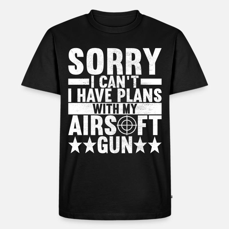 Airsoft Waffe Airsoft Hobby - Männer Premium Bio T-Shirt - Schwarz
