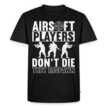 Pistolet Airsoft Airsoft Hobby - T-shirt Premium bio Homme - noir - Devant - Nico (187cm)