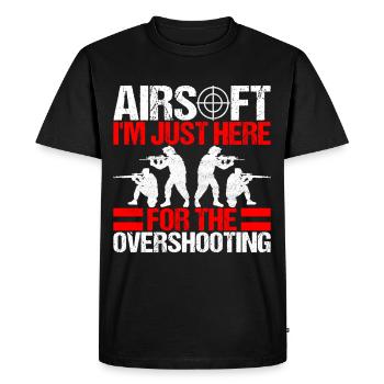 Pistolet Airsoft Airsoft Hobby - T-shirt Premium bio Homme - noir - Devant - Nico (187cm)