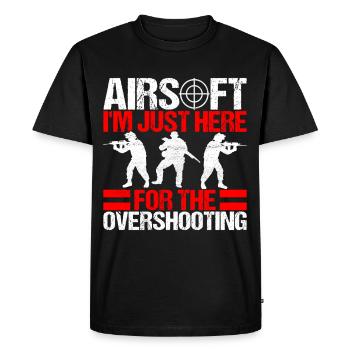 Pistolet Airsoft Airsoft Hobby - T-shirt Premium bio Homme - noir - Devant - Nico (187cm)