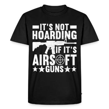 Pistolet Airsoft Airsoft Hobby - T-shirt Premium bio Homme - noir - Devant - Nico (187cm)
