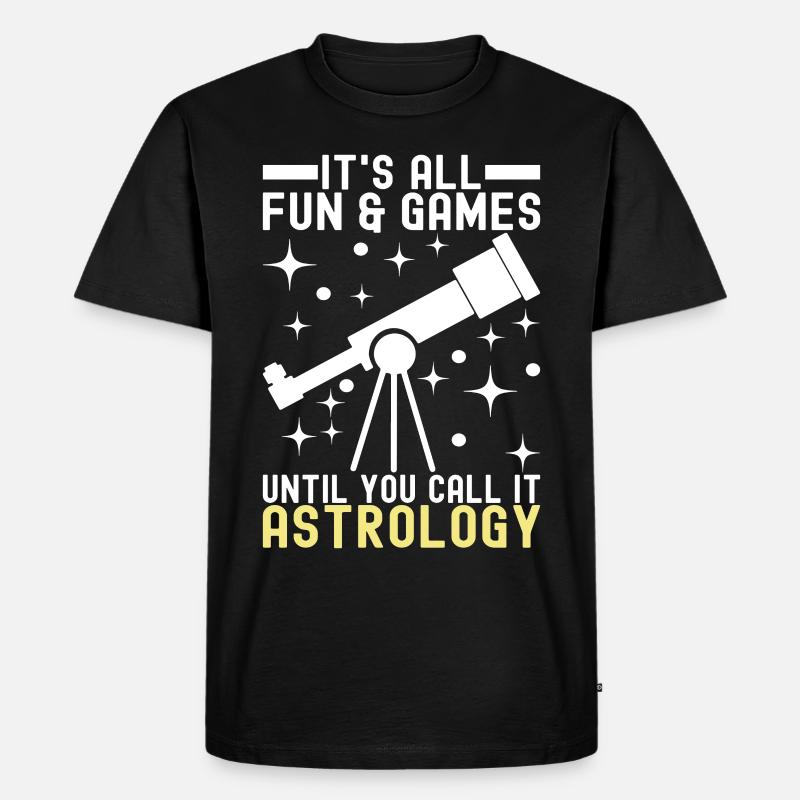 Atronome Astronomie - Männer Premium Bio T-Shirt - Schwarz
