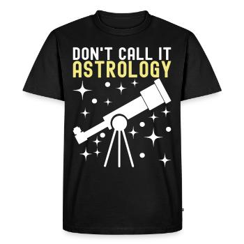 Atronome Astronomy - Men's Premium Organic T-Shirt - black - Front - Nico (187cm)