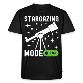 Atronome Astronomy - Men's Premium Organic T-Shirt - black - Front - Nico (187cm)
