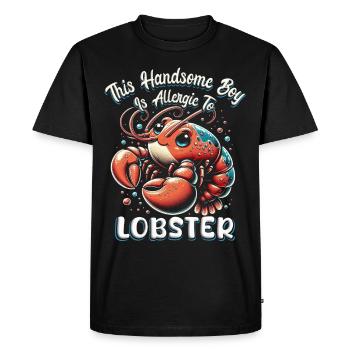 Allergie au homard Allergie au homard - T-shirt Premium bio Homme - noir - Devant - Nico (187cm)