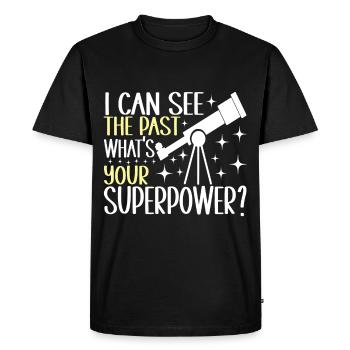 Astronomie astronome - T-shirt Premium bio Homme - noir - Devant - Nico (187cm)