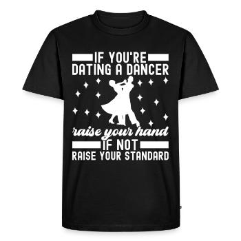 Ballroom Dance Ballroom Dancers Ballroom Dancers - Men's Premium Organic T-Shirt - black - Front - Nico (187cm)