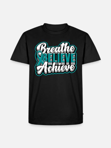 Entgiftung Suchtkrank Belive Achieve - Männer Premium Bio T-Shirt - Schwarz