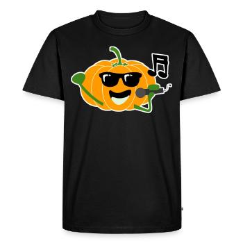 Singing Pumpkin Music Pumpkins - Men's Premium Organic T-Shirt - black - Front - Nico (187cm)