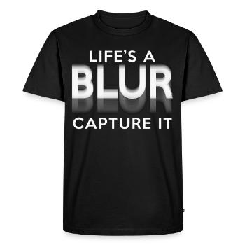 Photographer Photography Life's A Blur Capture It - Men's Premium Organic T-Shirt - black - Front - Nico (187cm)